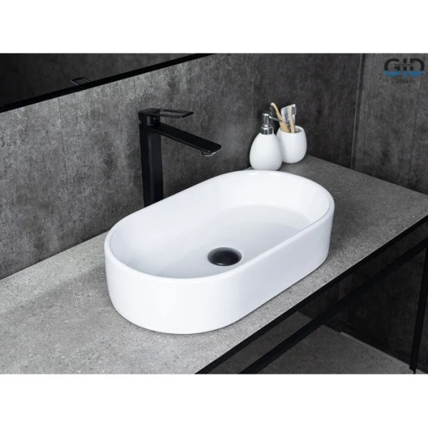 Раковина GID Lago N9020 53 см белая - фото 3