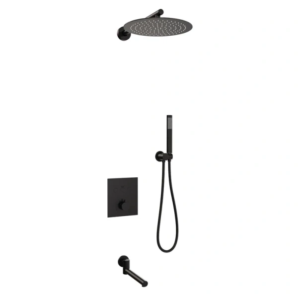 Душевой комплект RGW Shower Panels SP-370B черный матовый - фото 1