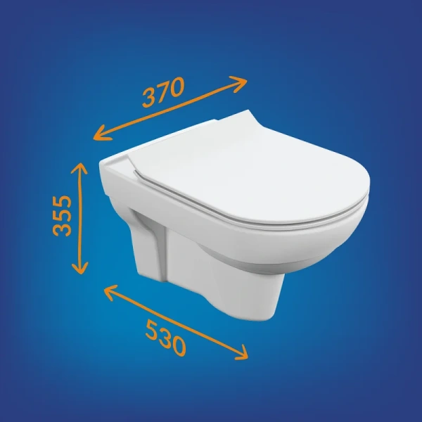 Унитаз с инсталляцией Cersanit City клавиша черная матовая, с инсталляцией index_2 - фото 8