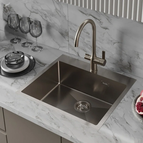 Мойка для кухни IDDIS Haze 59 см нержавеющая сталь - фото 4