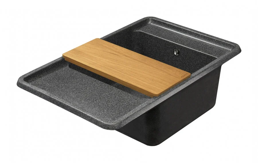 Мойка для кухни Акватон Беллис 1A725032BS2 78 см с сифоном, с одной основной чашей - фото 7