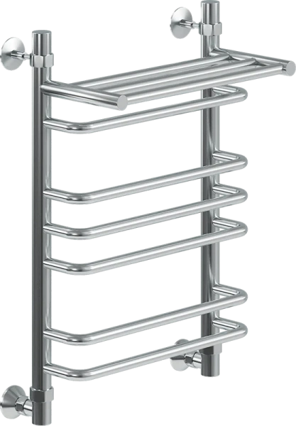 Полотенцесушитель водяной Ника Quadro 60x50 см хром - фото 1