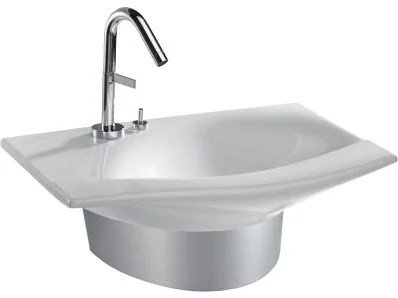 Полупьедестал для раковины Jacob Delafon Stillness серый металл - фото 1