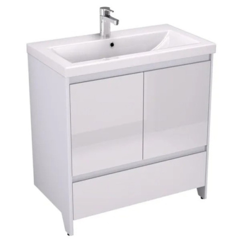 Тумба с раковиной напольная Velvex Klaufs tnKLA.80.2D.1Y-61 80 см МДФ - фото 2