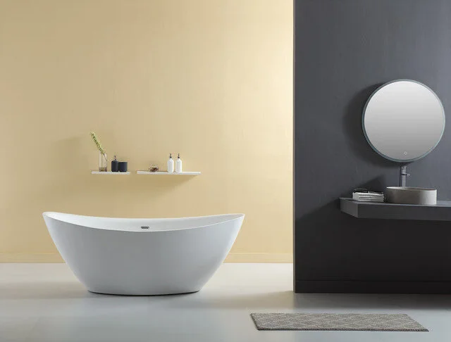 Ванна акриловая Bolu BL-157/180, 180 x 90 см, слив-перелив в комплекте, белый - фото 3