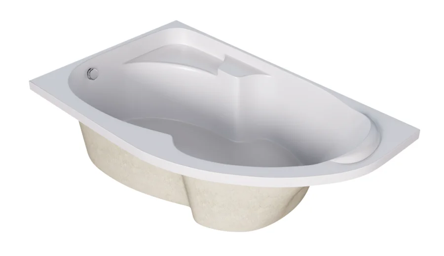 Ванна акриловая Creto Doris 14-15090L/14-15090R, 150 x 90, левая/правая, белый, угловые, приставные, встраиваемые - фото 6