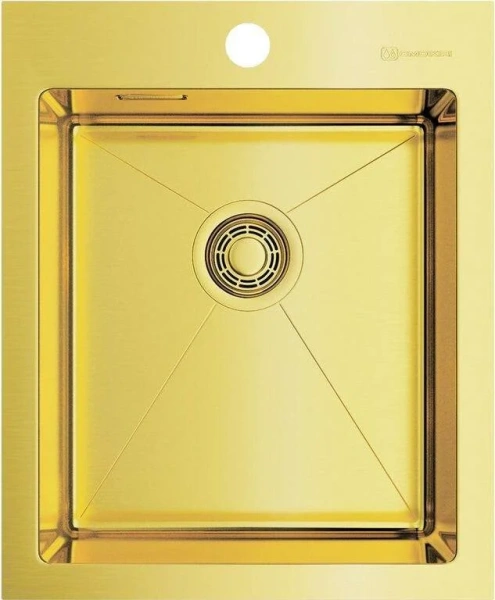 Мойка для кухни Omoikiri Akisame 41-LG 41 см светлое золото - фото 1