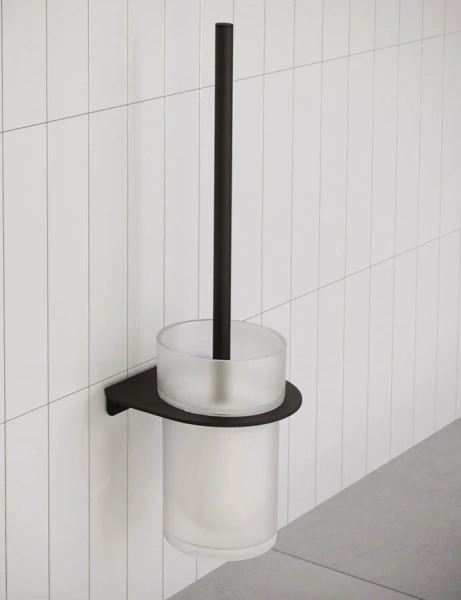 Ершик IDDIS Noa матовое стекло, белые, черные, комбинированные - фото 3