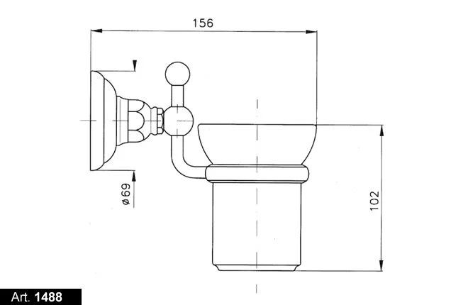 Стакан для ванной Nicolazzi Classica 1488 - фото 2