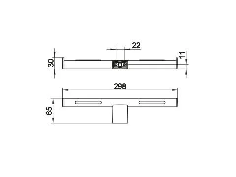 Бумагодержатель для ванной Keuco Plan 14963 010003, современные, hi-tech - фото 2