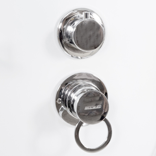 Душевая кабина Deto EM 170x90 см с крышей, со стеклянными задними стенками - фото 7