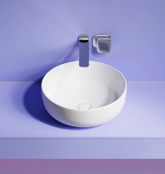 Раковина Ceramica Nova Taycan 37 см белая матовая, из санфарфора - фото 6