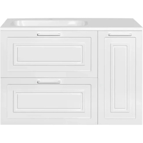 Тумба с раковиной Style Line Альба ЛС-00001005 90 см с бельевой корзиной - фото 1