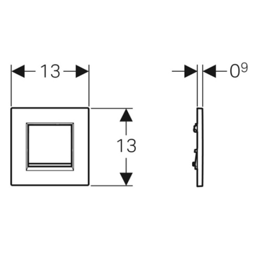 Смывная клавиша Geberit Sigma 30 116.017.KN.1 - фото 3