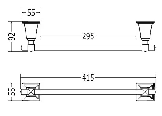 Полотенцедержатель для ванной, цвет светлое золото, Devon&Devon Time, по запросу - фото 2