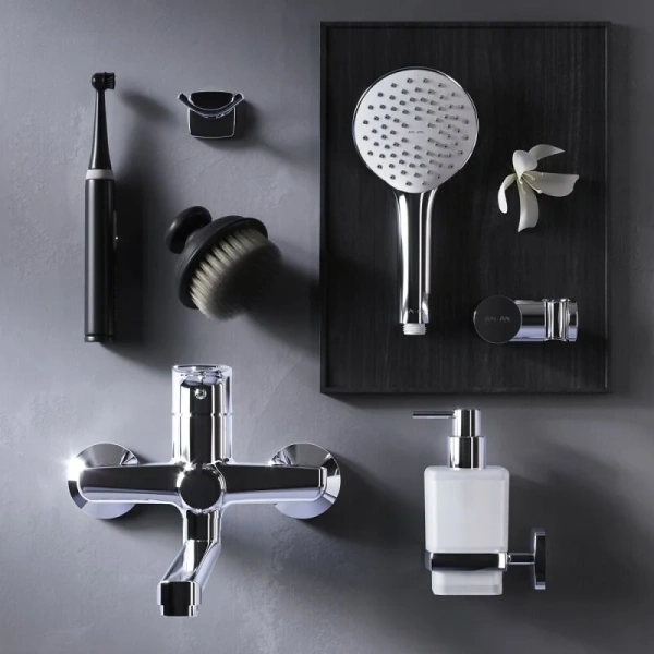 Смеситель для ванны AM.PM Gem с душевой системой, с 2 монтажными отверстиями - фото 9