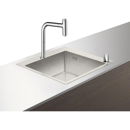 Мойка для кухни Hansgrohe C71-F450-06 55 см хром - фото 2