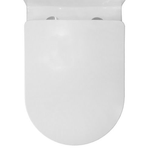 Унитаз моноблок Azario Morano безободковый, безободковые, сиденье с микролифтом , с антивсплеском, моноблок, низкие - фото 5