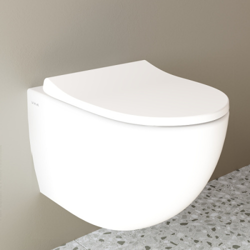 Унитаз подвесной VitrA Sento безободковый белый - фото 4