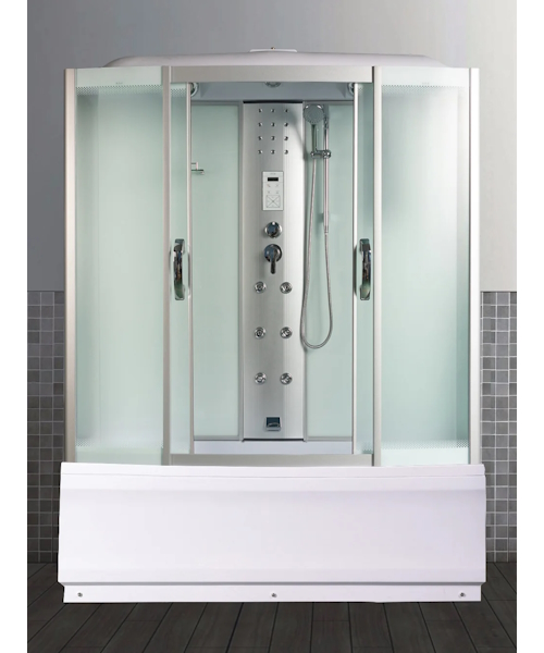 Душевой бокс River Dunay 170x80 см с поддоном стекло матовое - фото 2
