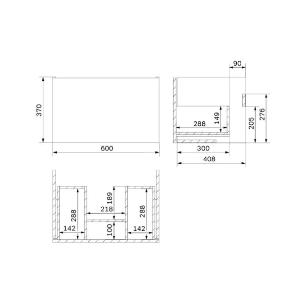 Тумба подвесная для раковины AM.PM Gem M90FHX06021, недорогo - фото 3