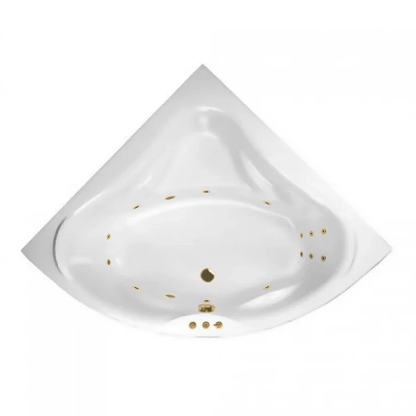 Ванна гидромассажная Excellent Konsul Smart 150 x 150 см, белый/золото, WAEX.KON15.SMART.GL - фото 1