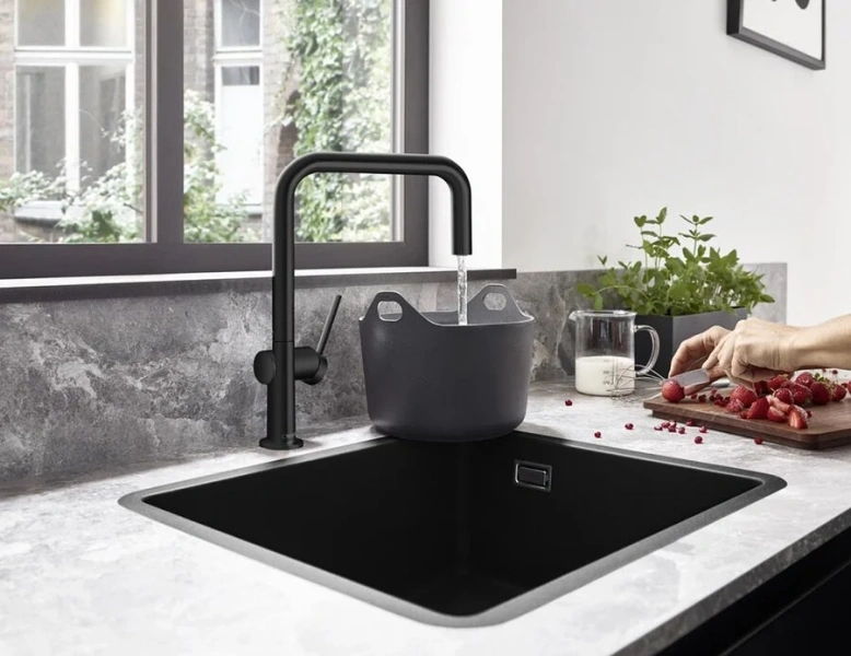 Смеситель для кухни Hansgrohe Talis M54 черный матовый, современные, hi-tech - фото 3