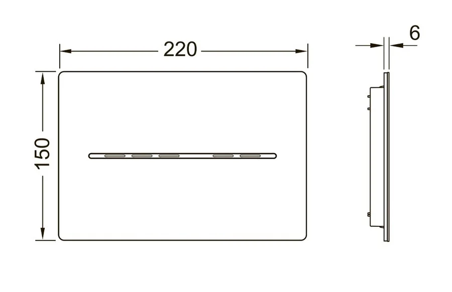 Клавиша смыва Tece TECEsolid хром, в наличии - фото 2