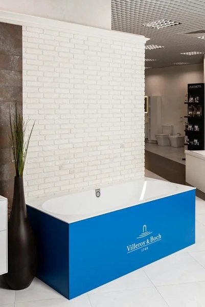 Ванна квариловая Villeroy & Boch Oberon 2.0 170х75 см со сливом-переливом, квариловые - фото 2