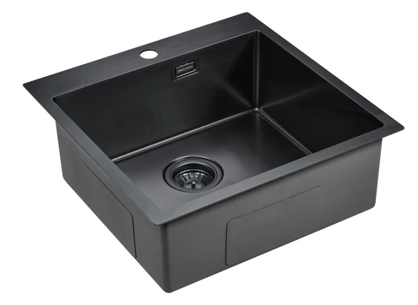 Мойка для кухни Paulmark Velten 51 см вороненая сталь, из нержавеющей стали, стальные, металлические - фото 3