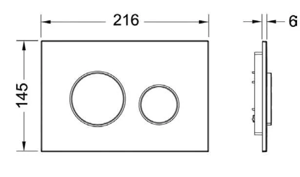 Клавиша смыва Tece TECEloop белая, антибактериальная, механические - фото 6