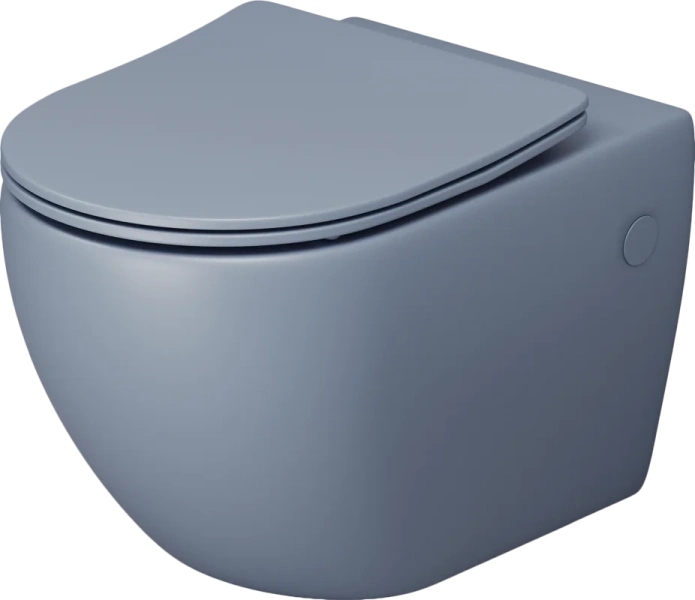 Унитаз подвесной Grossman Color голубой матовый - фото 1