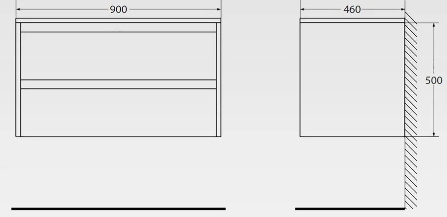 Тумба под раковину подвесная BelBagno Kraft 90 см rovere nebrasca nature, нет в наличии - фото 2