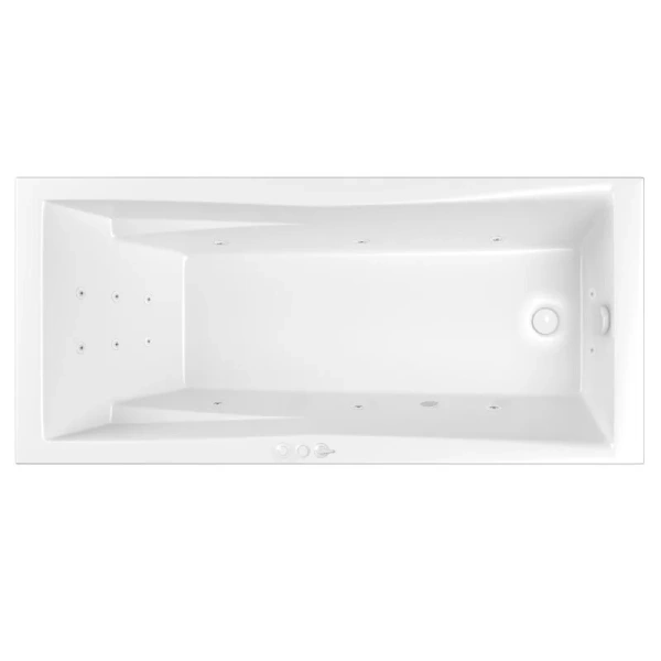 Ванна гидромассажная Whitecross Palace 0104.180080.100.SMART.WH, 180 x 80 см, форсунки белые - фото 1