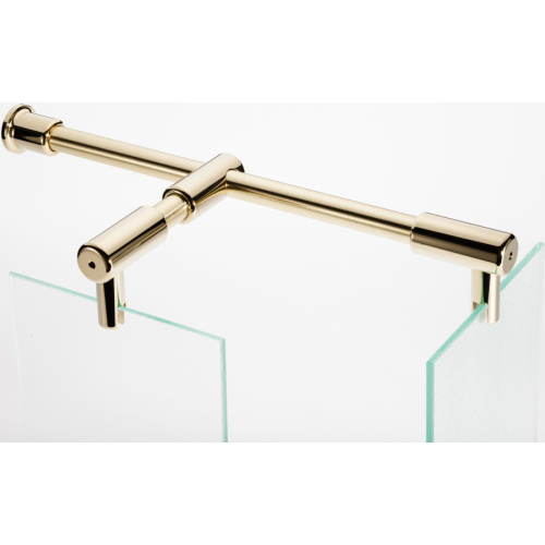 Душевой уголок профиль золотой стекло сатин Vegas-glass, квадратные - фото 2