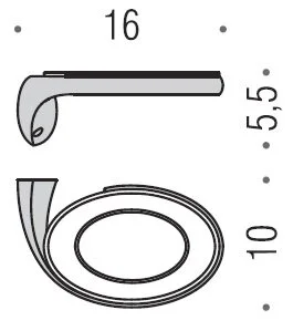 Мыльница Colombo Link левосторонняя, современные, hi-tech - фото 2