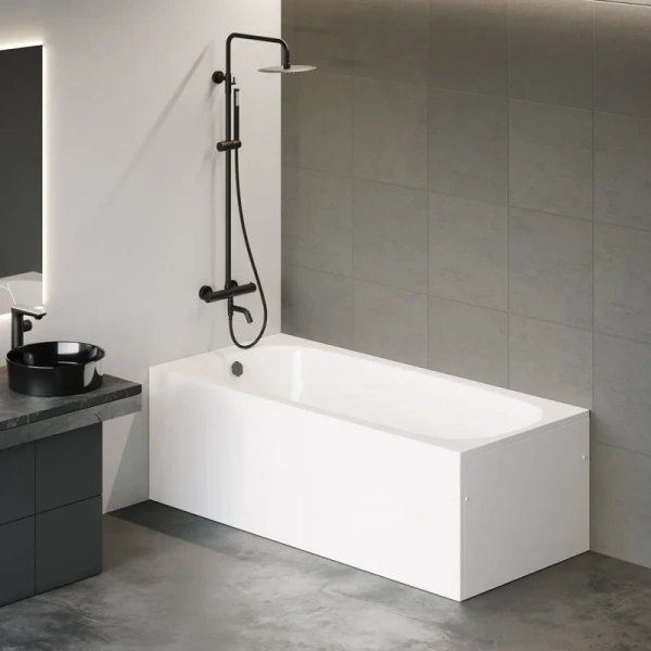 Ванна акриловая Berges Nelu 160х75 см прямоугольная - фото 2