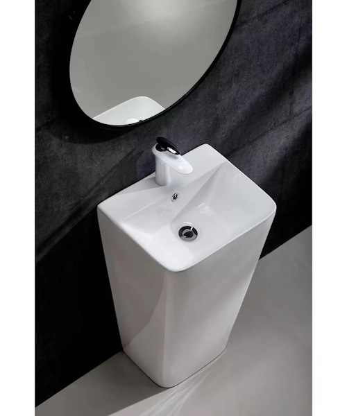 Раковина напольная Ceruttispa Vito 44 см белая - фото 2