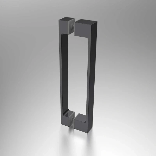 Душевая дверь в нишу Vincea Alpha 90 см профиль вороненая сталь стекло прозрачное, распашные - фото 6