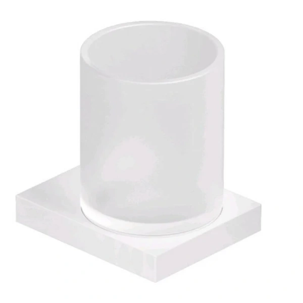 Стакан для ванной Kludi Vela C белый матовый - фото 1