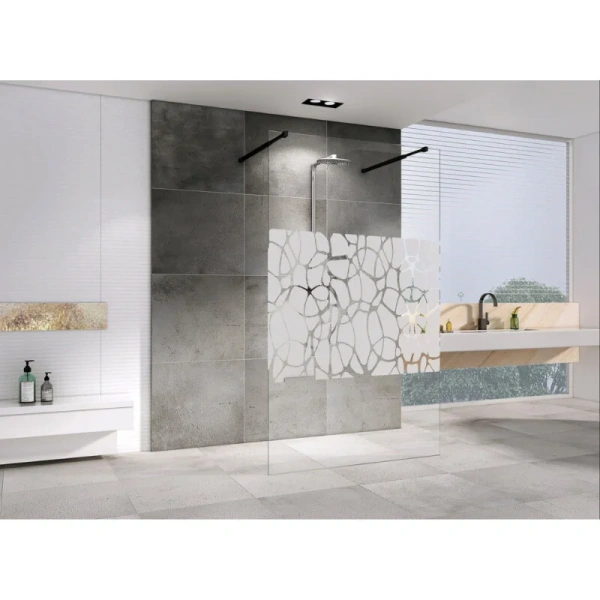 Душевая перегородка Abber Immer Offen 100 см стекло прозрачное - фото 3