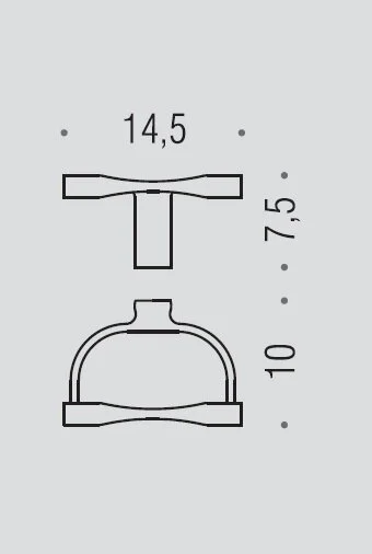 Бумагодержатель Colombo Luna без крышки, современные, hi-tech - фото 2