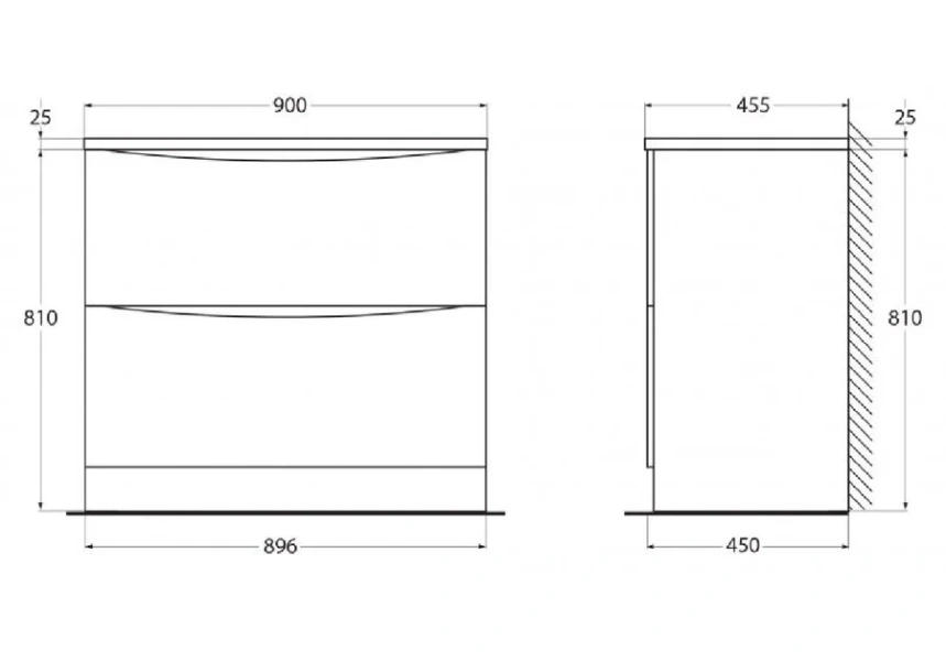 Тумба под раковину напольная BelBagno Acqua 90 см pino scania, нет в наличии - фото 2