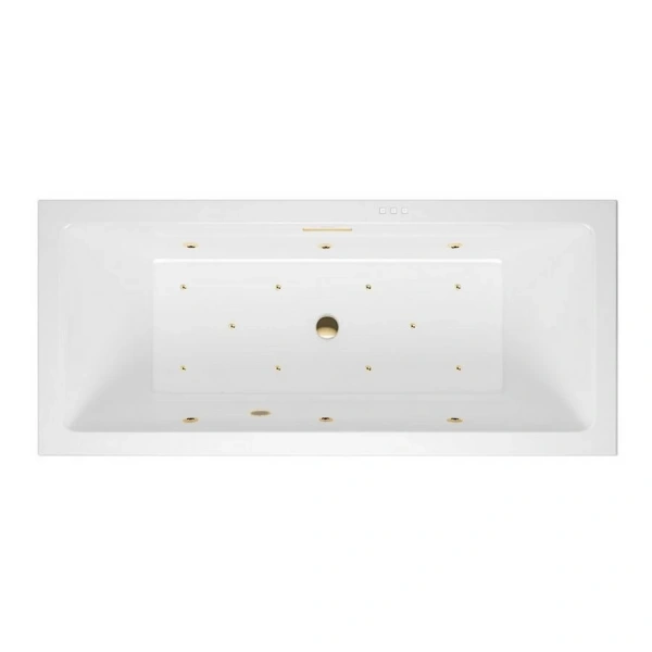 Ванна гидромассажная Excellent Heaven Slim Relax 160 x 75 см, белый/золото, WAEX.HEV16S.RELAX.GL - фото 1