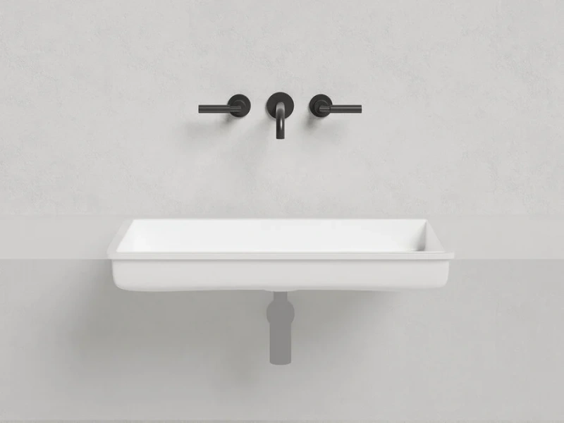 Раковина Salini Marea 10 75 см белая, из камня - фото 7