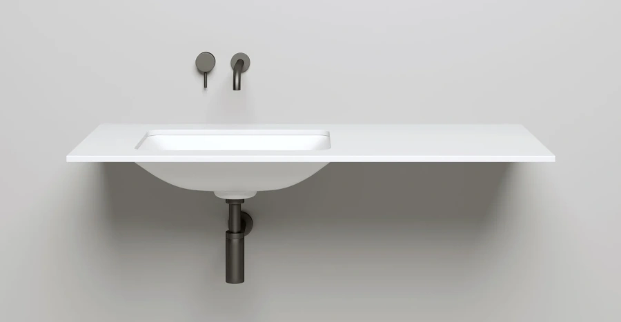 Раковина Salini Marea 06 55 см встраиваемая, прямоугольной формы - фото 5