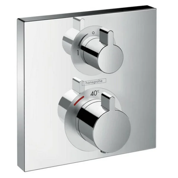 Смеситель для ванны термостатический, цвет хром, Hansgrohe Ecostat Square 15714000