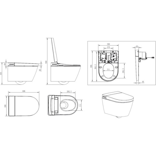 Унитаз подвесной Creavit WQ Smart умный - фото 4