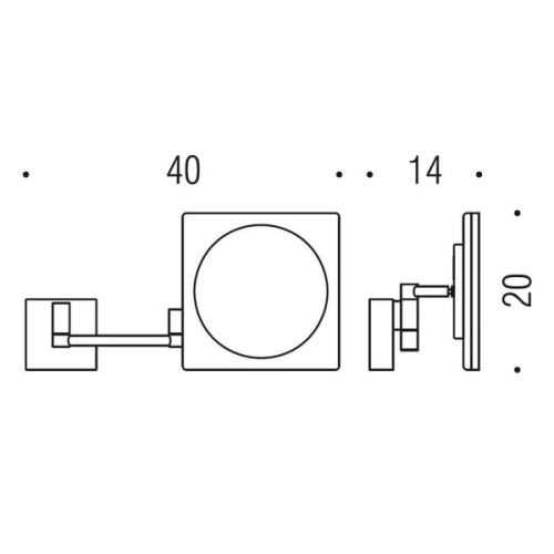 Зеркало с подсветкой Colombo Specchi Ingranditori 40 см настенное - фото 3
