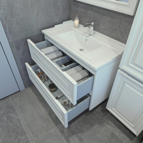 Тумба под раковину подвесная Caprigo Ponza-A 90 см Bianco - фото 4